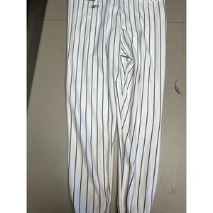 Reebok baseball pants Adult XL  A1003‎ White Black Pinstripes